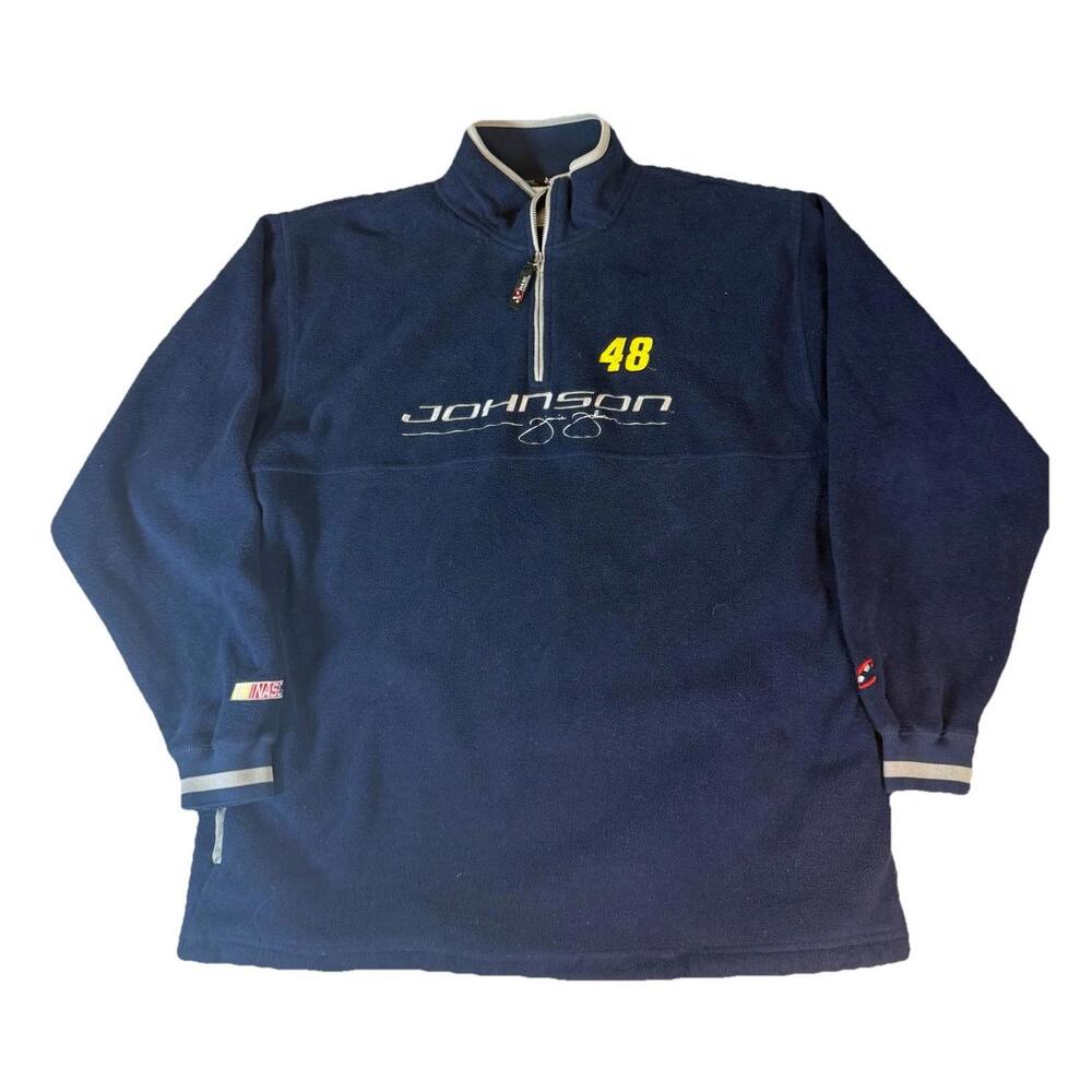 Jimmie Johnson #48 Nascar Chase 1/4 Zip‎ Fleece Pullover Jacket Men’s L
